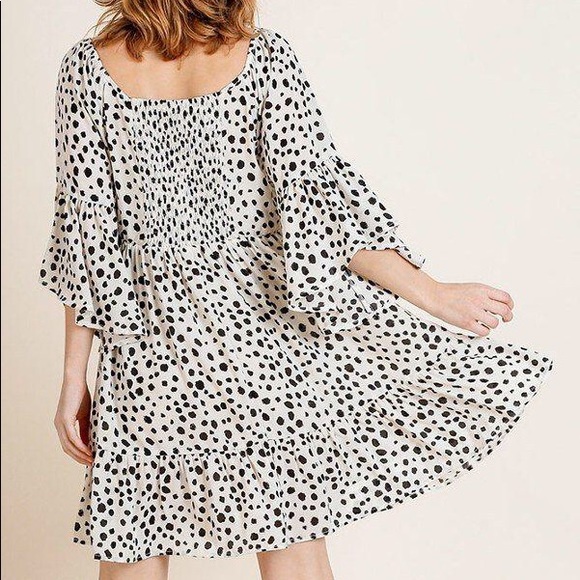 ⭐️Dalmatian Print Ruffle Sweetheart Dress⭐️ - Picture 3 of 4